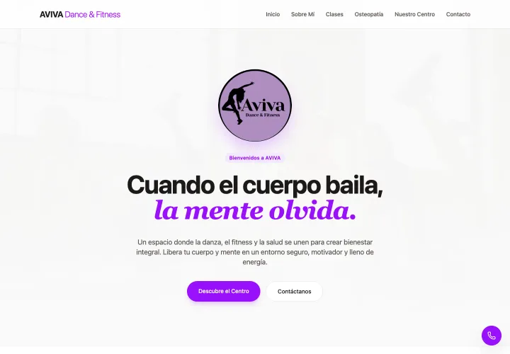 Web de Aviva Dance & Fitness